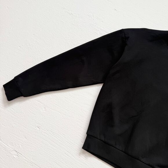 Carbon38 Black Rhinestone Cut Out Sweatshirt, Size Small - Picture 3 of 9